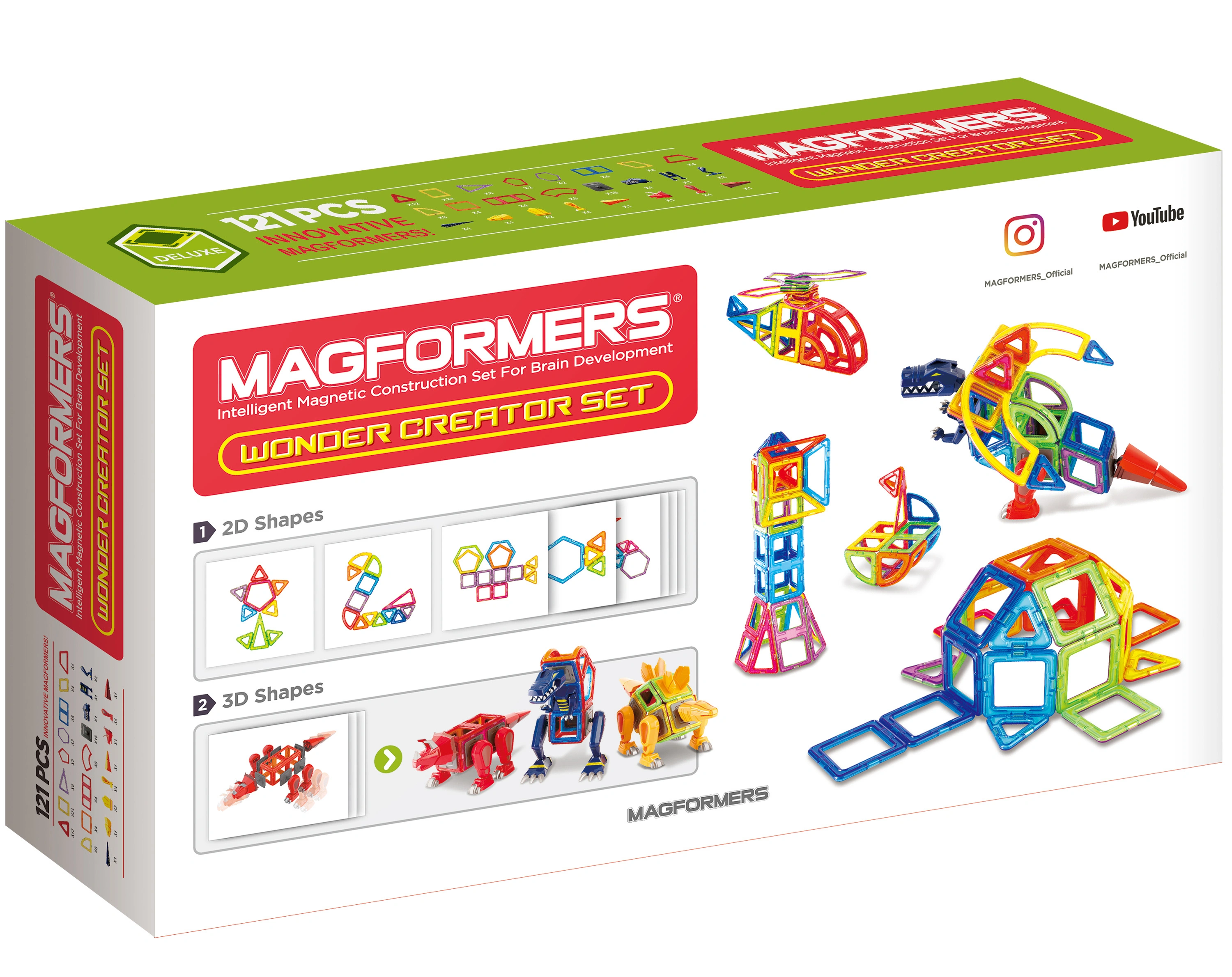 Magnet-Bausatz WONDER CREATOR SET 121-teilig