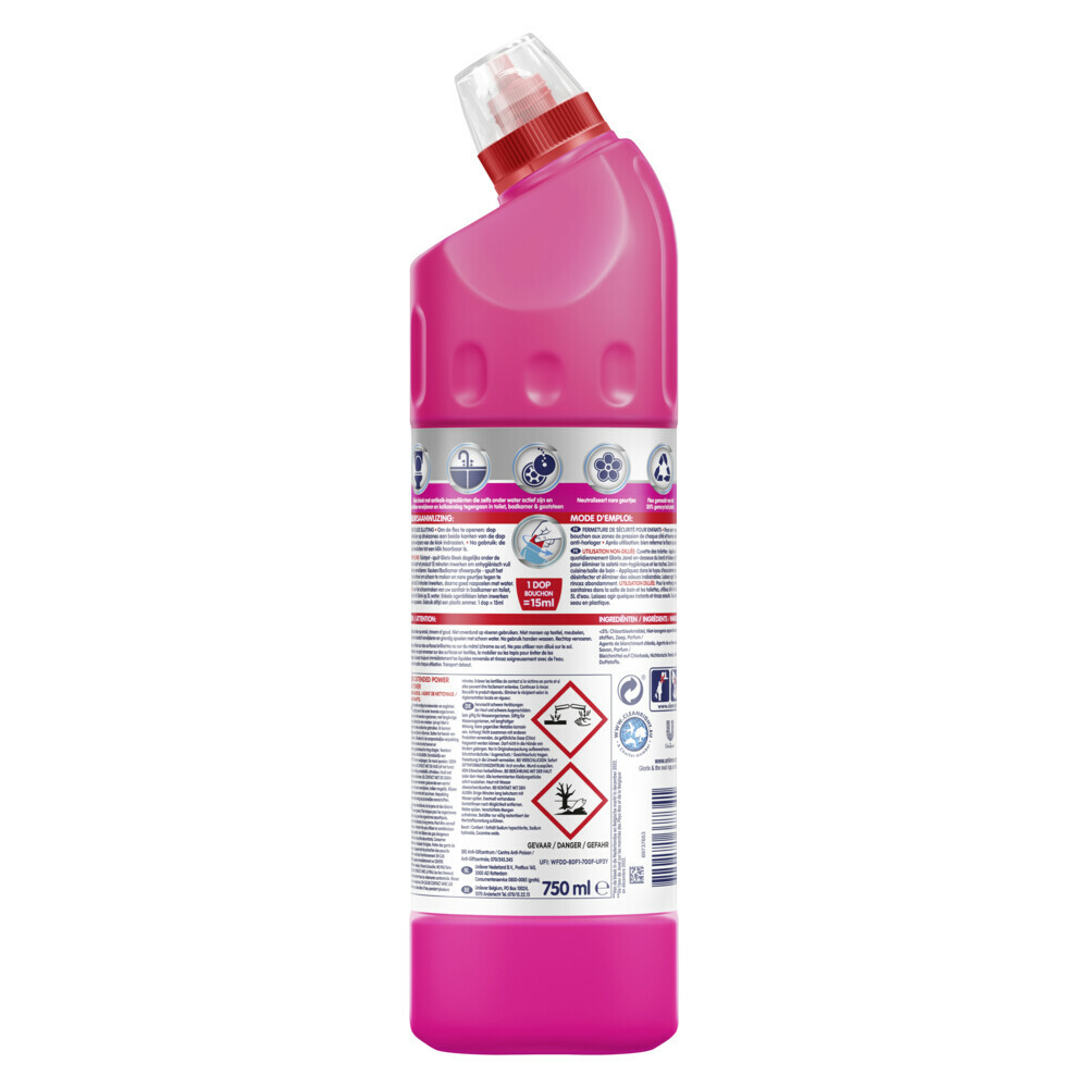 15x Glorix Bleek Pink Power750 ml