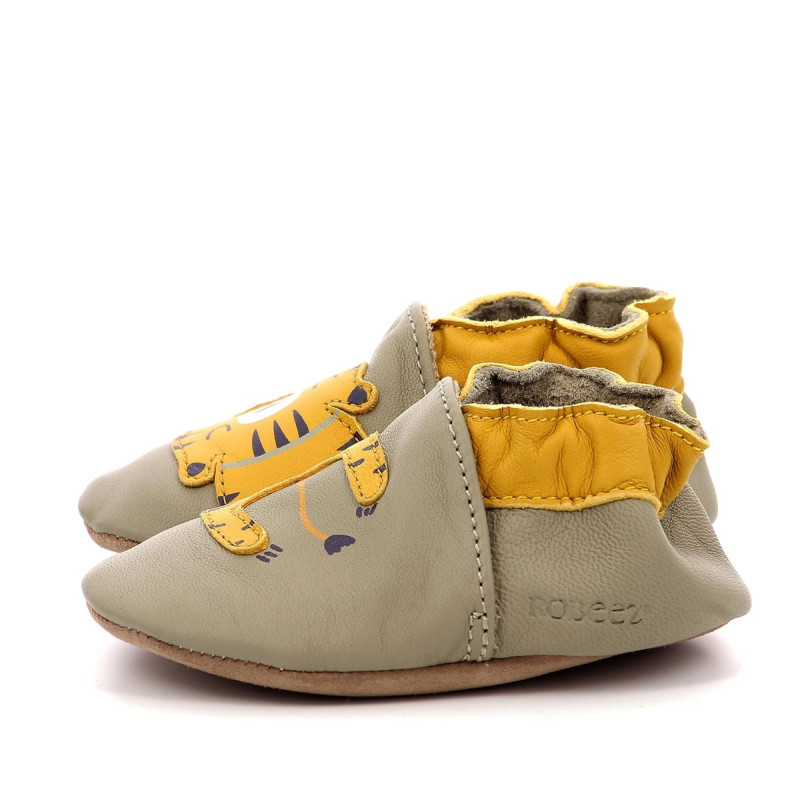 Robeez Robeez Chaussons Tiger Nap Kaki