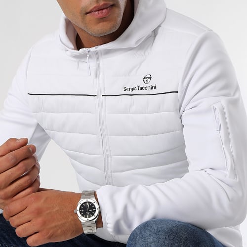 Veste Zippée Capuche Tam 40390 Blanc