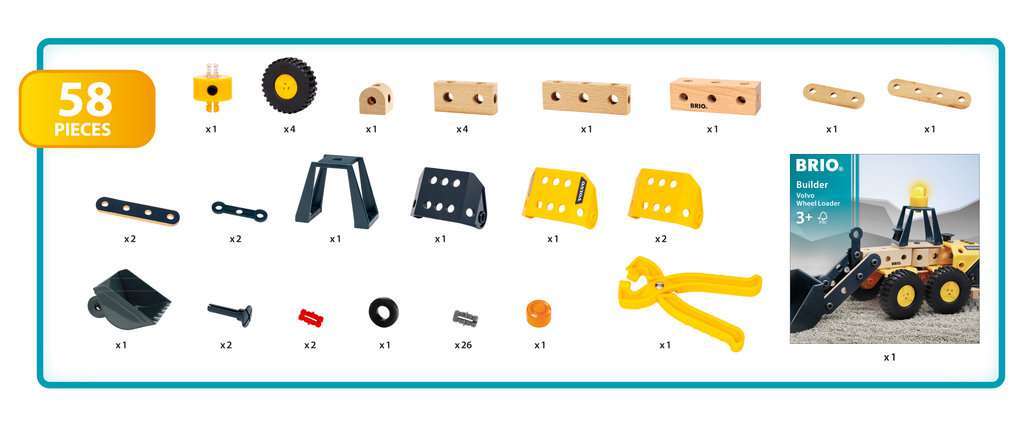 BRIO Spiel Builder Volvo Frontlader
