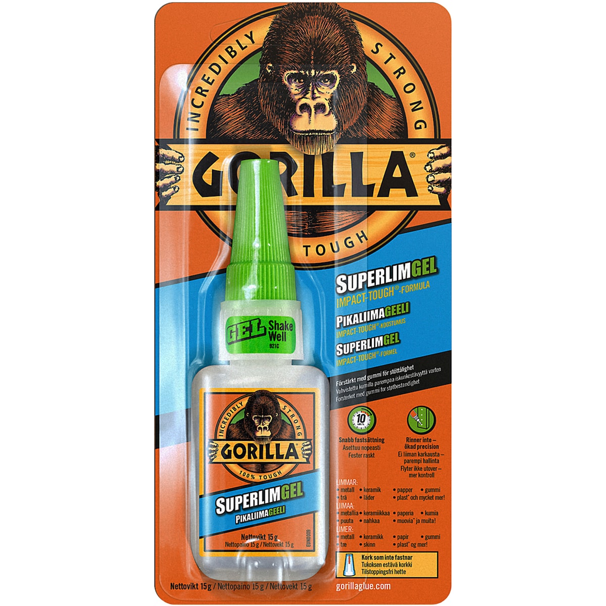 Gorilla Glue superlim gel 15 g