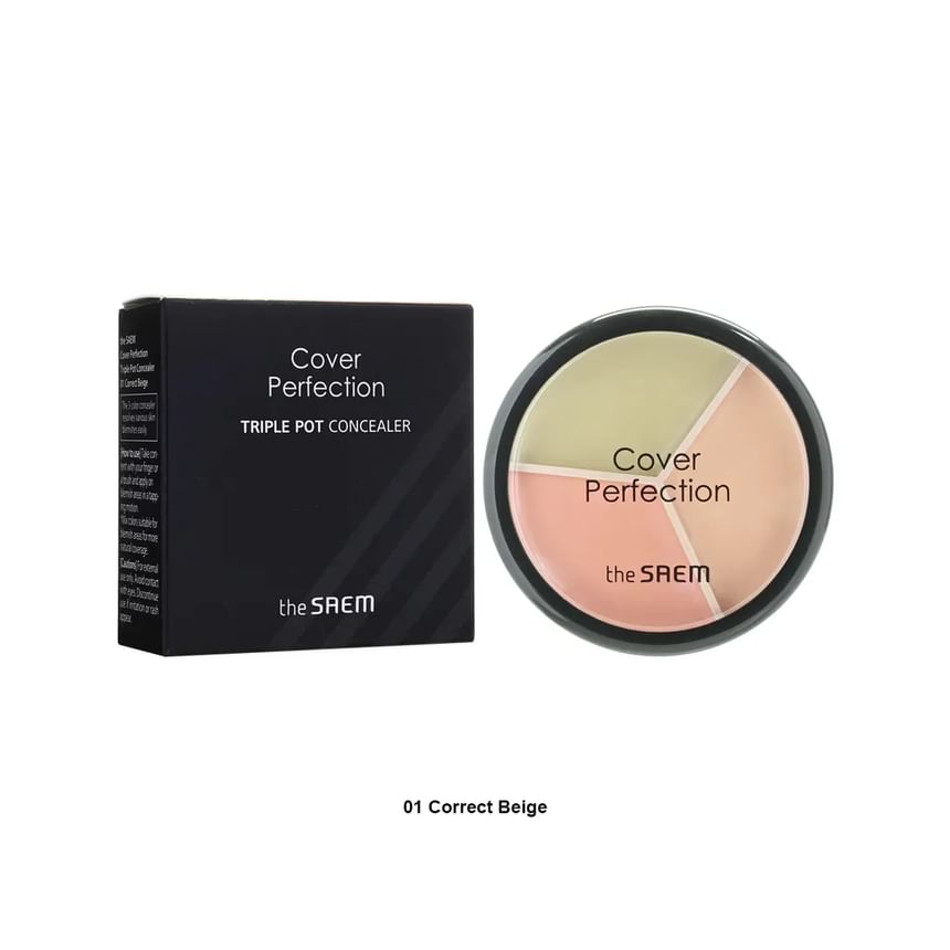 The Saem - Cover Perfection Triple Pot Concealer - 5 soorten