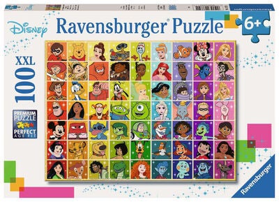 Ravensburger Puslespill Disney Multi Character 100 Brikker