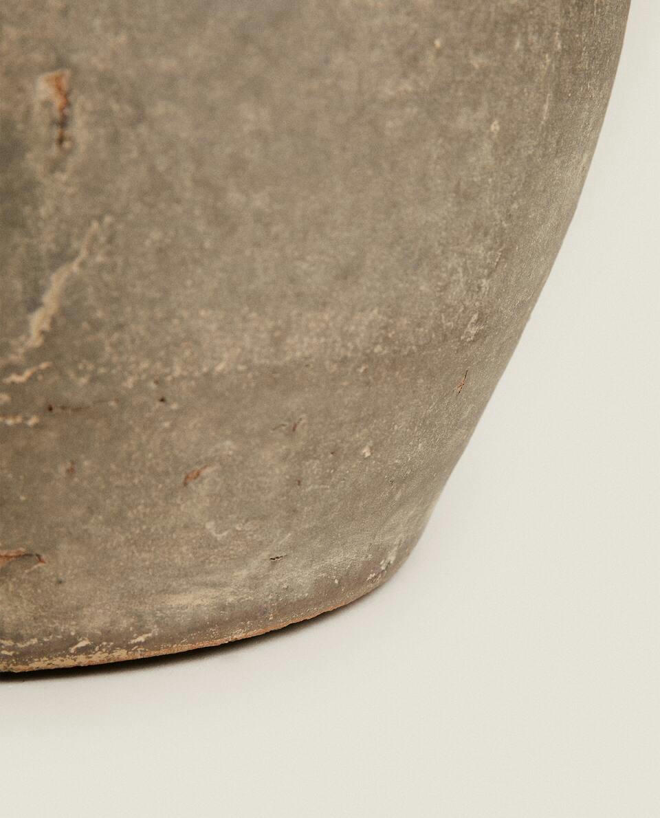 VASO DE CERÂMICA COM LINHAS