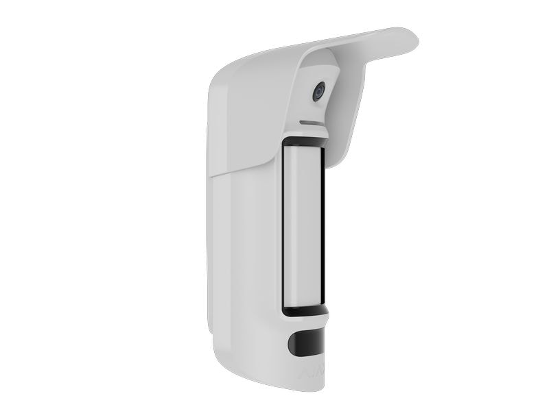 AJAX Baseline MotionCam Outdoor (PhOD) Jeweller Weiss Kabelloser IR-Bewegungsmelder für den Innen- und Aussenbereich mit den Funktionen Foto nach Alarm, Foto auf Anfrage, Foto nach Zeitplan und Foto nach Szenario