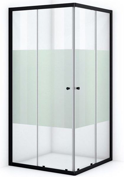 Ruby Allure - Douchecabine - Mat zwart - 90x90 cm - Schuifdeur - Vierkant