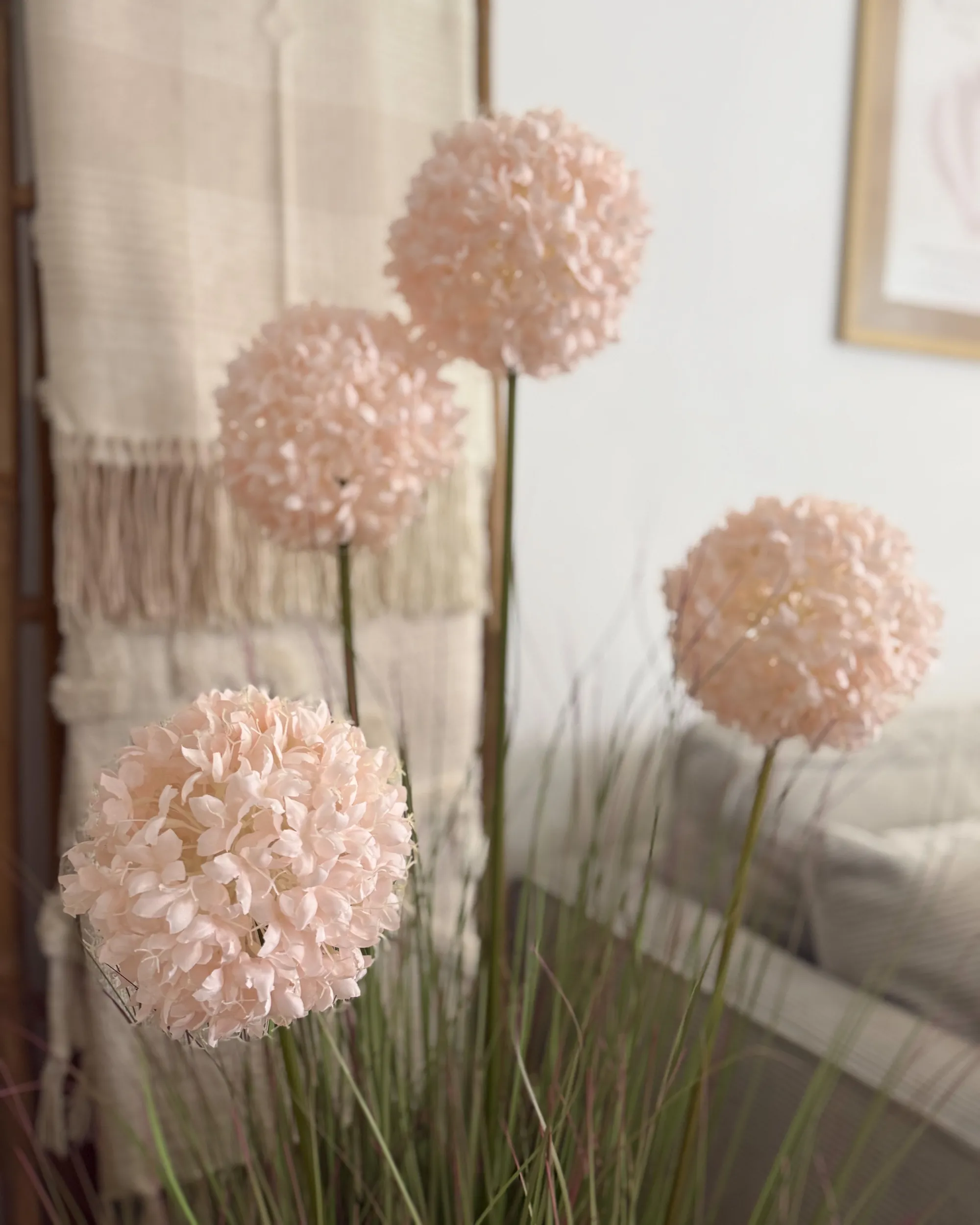 Kunstplant SNOWBALL BUSH 120 cm Roze
