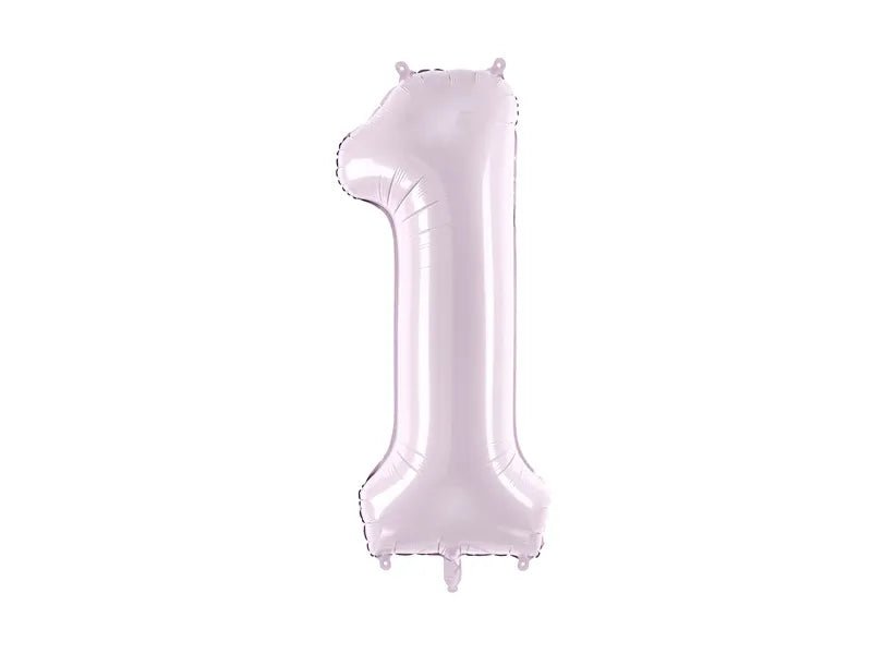 1 Jaar Cijfer Ballon Paars Leeg 72cm