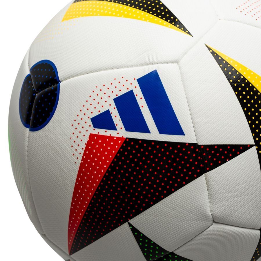 adidas Ballon FUSSBALLLIEBE Training EURO 2024 - Blanc/Noir/Bleu