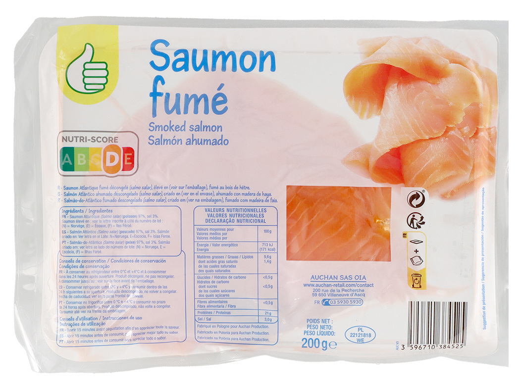 SALMÃO POLEGAR FUMADO 200 GR