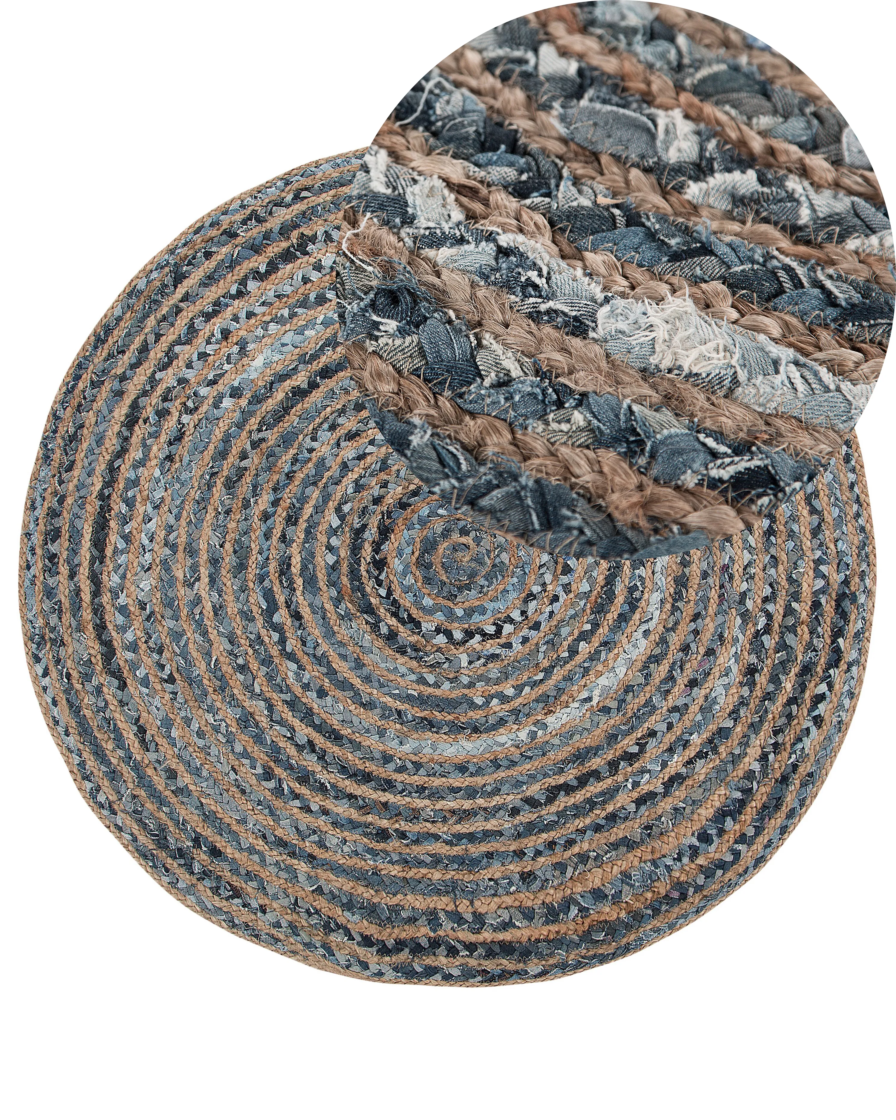 Vloerkleed MASLAK Grijs ø 120 cm Jute