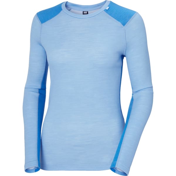 T-shirt thermique HELLY HANSEN W LIFA MERINO MIDWEIGHT CREW BRIGHT BLUE