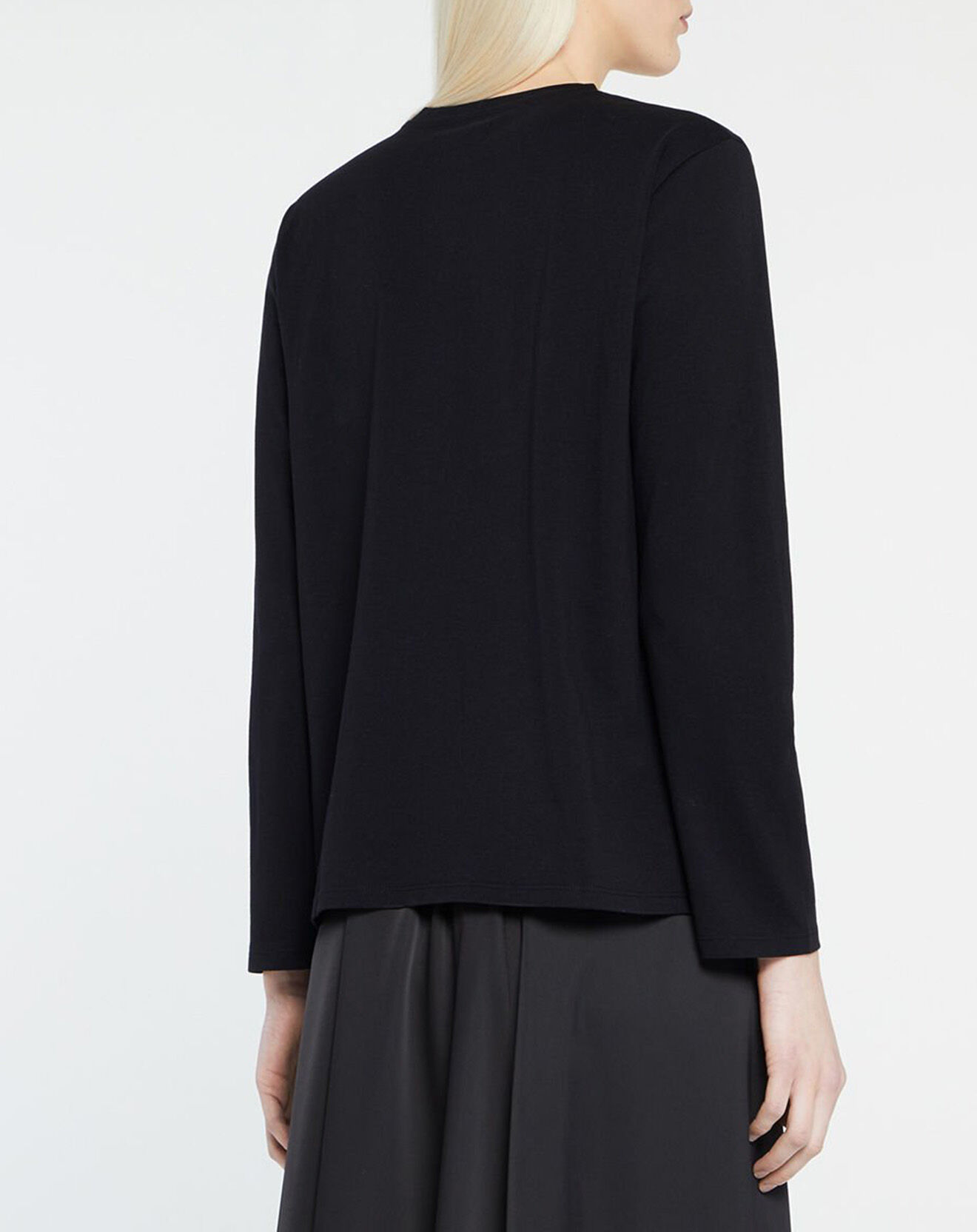 Galeries Lafayette T-Shirt en Coton Nova à manches longues noir