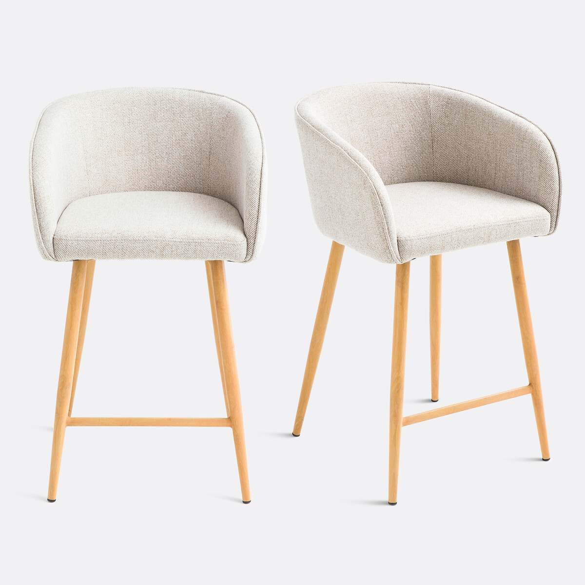 LA REDOUTE INTERIEURS<br>Conjunto de 2 bancos altos Alt.64 cm, Aupi
