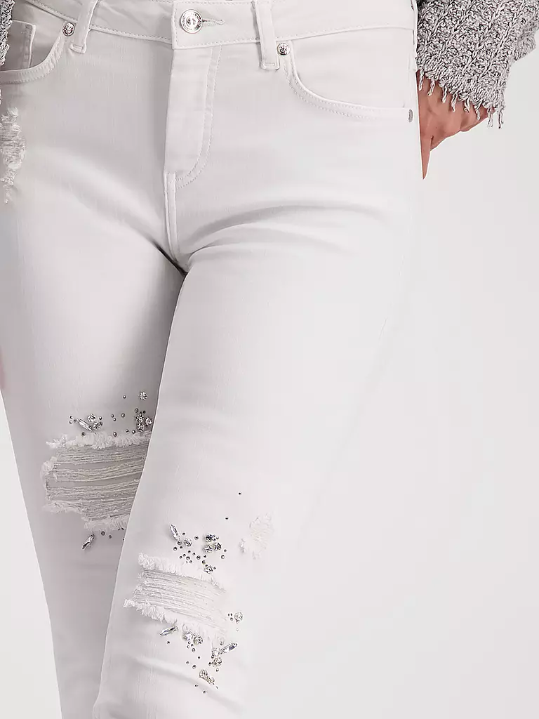 MONARI Jeans Skinny Fit 7/8 hellgrau