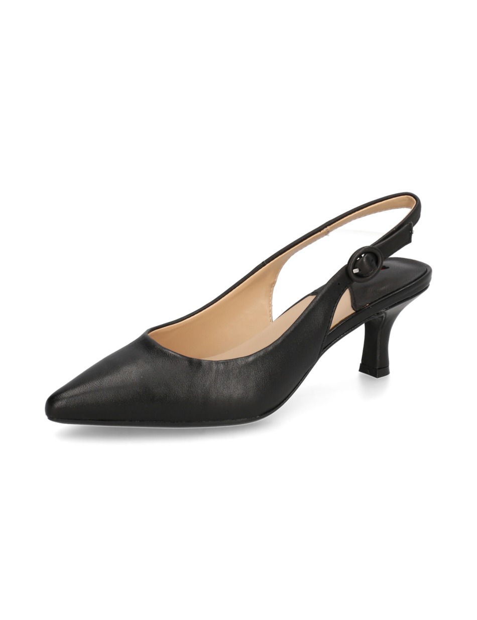 Glattleder Slingpumps