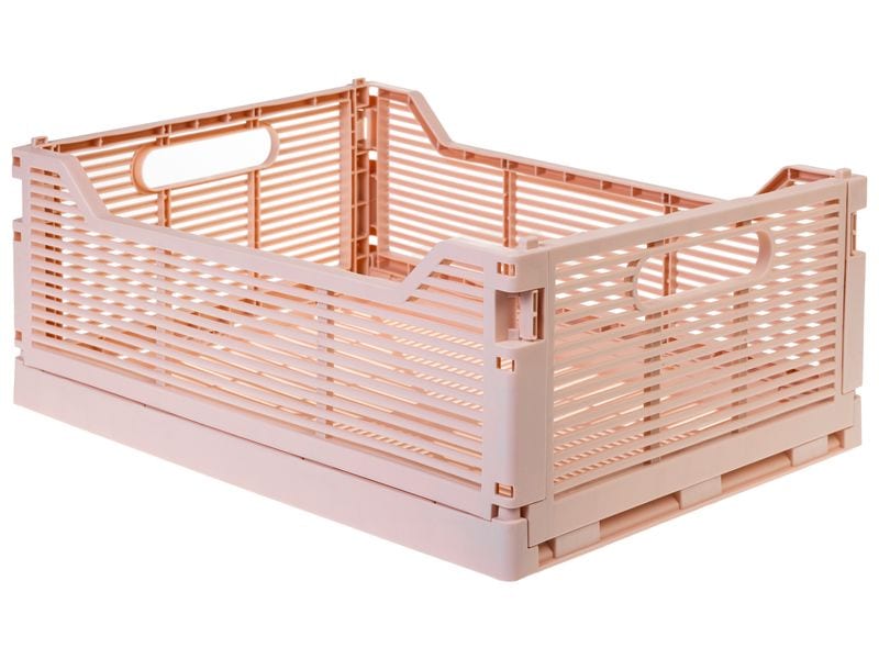 COCON Klappbox 40 x 30 x 15.5 cm, Rosa Faltbare Aufbewahrungsbox