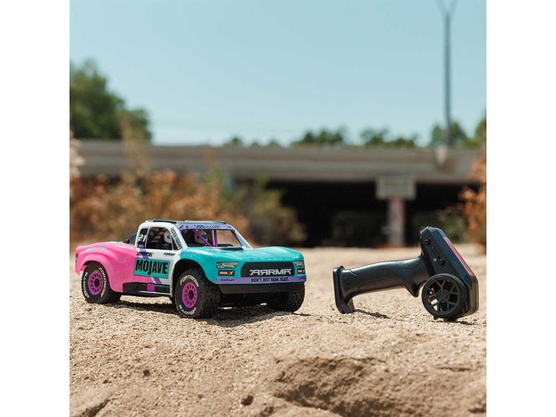 Arrma Desert Truck Mojave GROM BLX 2233S, Türkis 1:16 Brushless 4 X 4 Small Scale Desert Truck RTR mit DSC