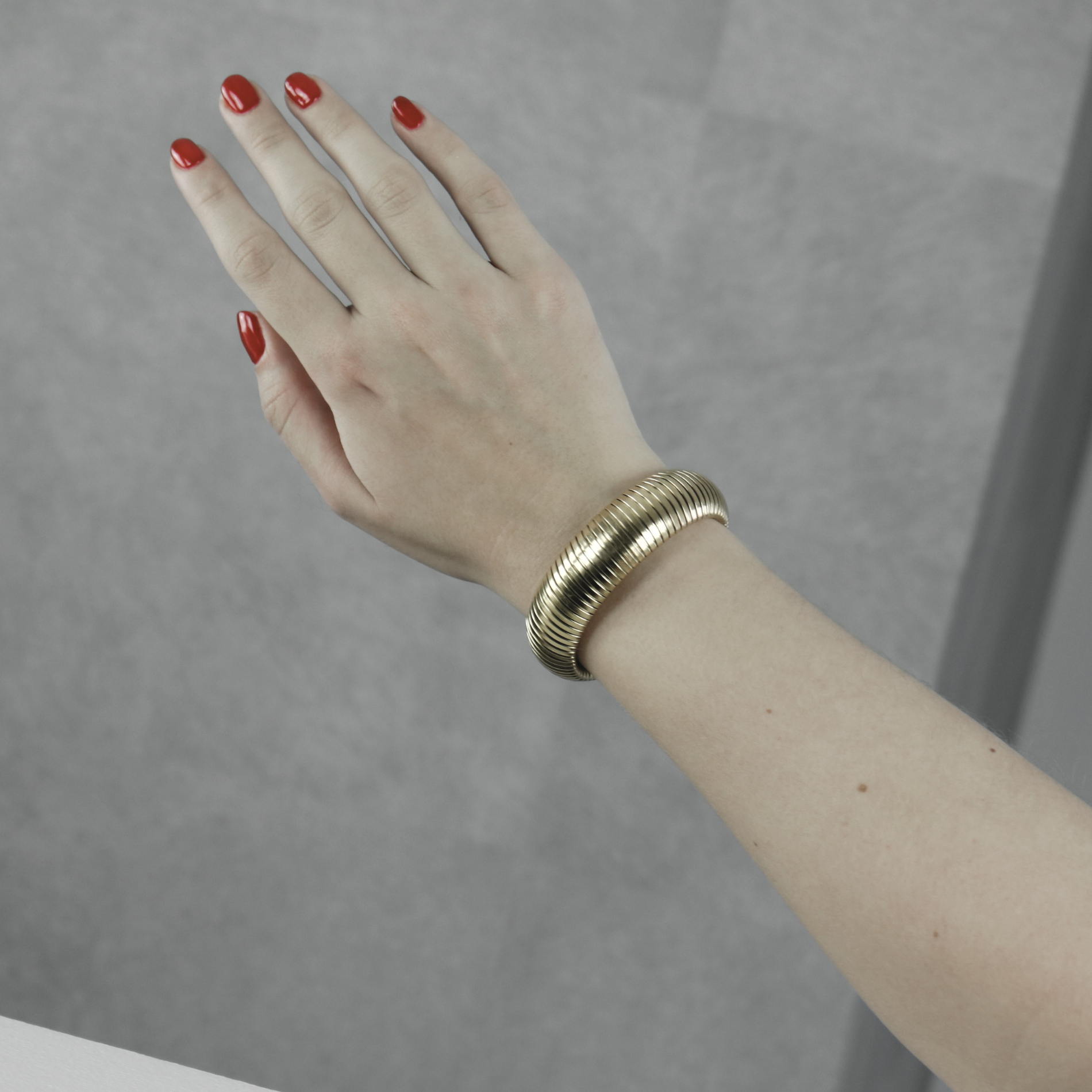 Dansk Copenhagen  Statement armring, vandfast - forgyldt