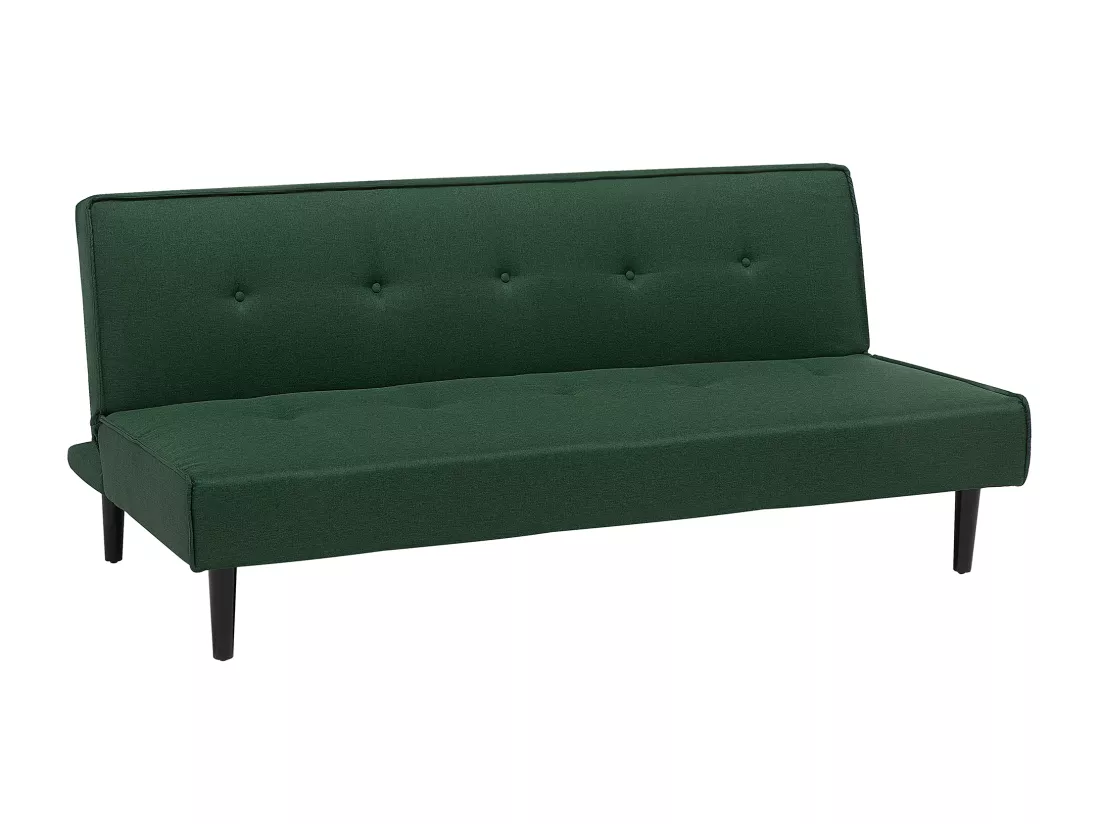 Canapé convertible 3 places en tissu vert foncé VISBY