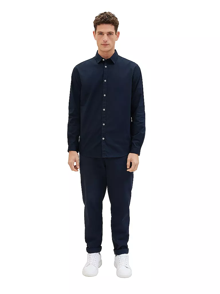 TOM TAILOR Hemd Regular Fit blau