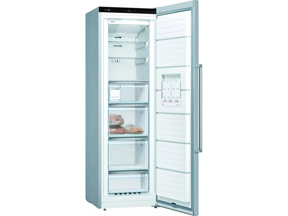 Bosch Serie | 6 GSN36AIEP - Fryser - stående - bredde: 60 cm - dybde: 65 cm - højde: 186 cm - 242 liter - Klasse E - inox-easyclean