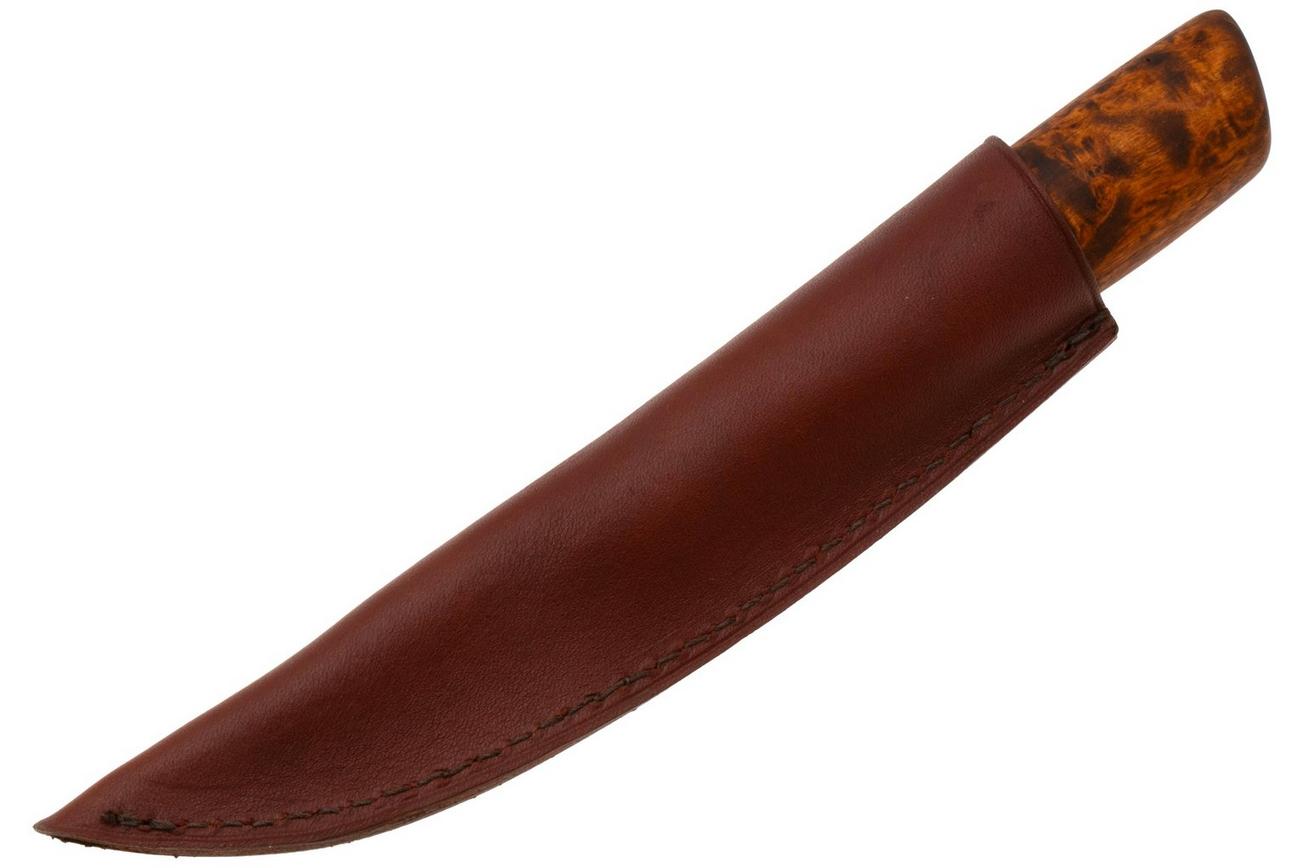 Roselli Carving Knife Short RIR113 Carbon Steel, Curly birch, houtsnijmes
