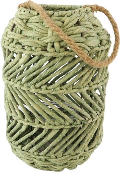 Windlicht Deia groen D 22 H 54 cm