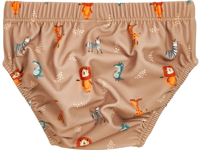 Playshoes Schwimmwindel Wildtiere Braun Gr. 62/68 Windelhose mit UV-Schutz für Jungen