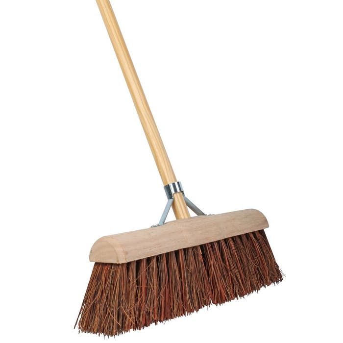 Gemeentebezem Talen Tools 45 cm bruin met steel 160 cm (8712448285889)