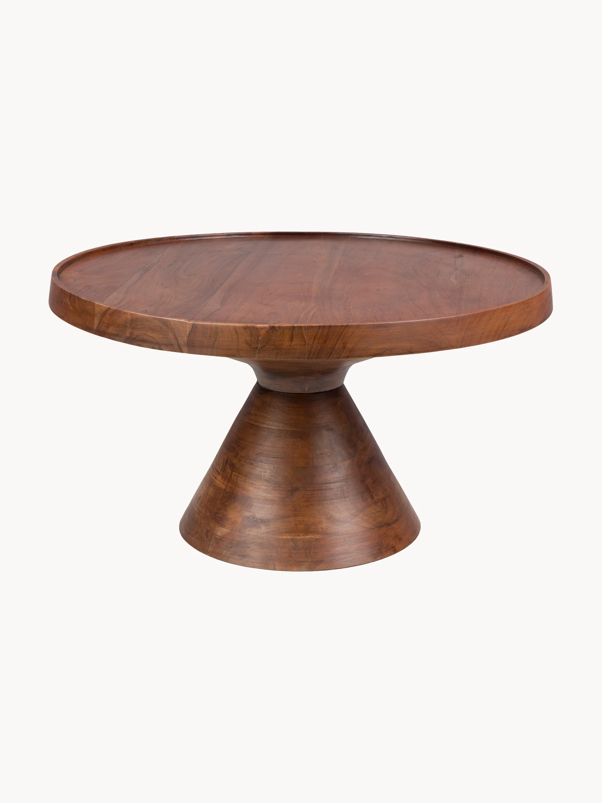 Ronde acaciahouten salontafel Floss