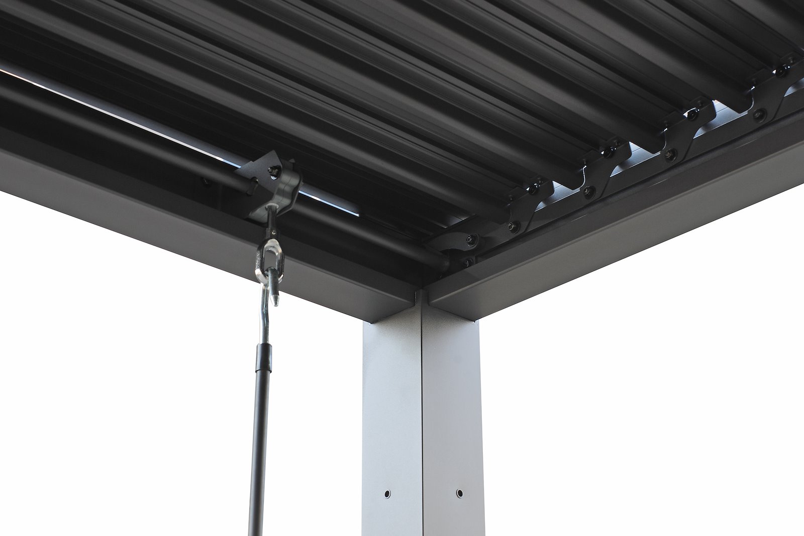 Pergola Sortlakkert aluminium