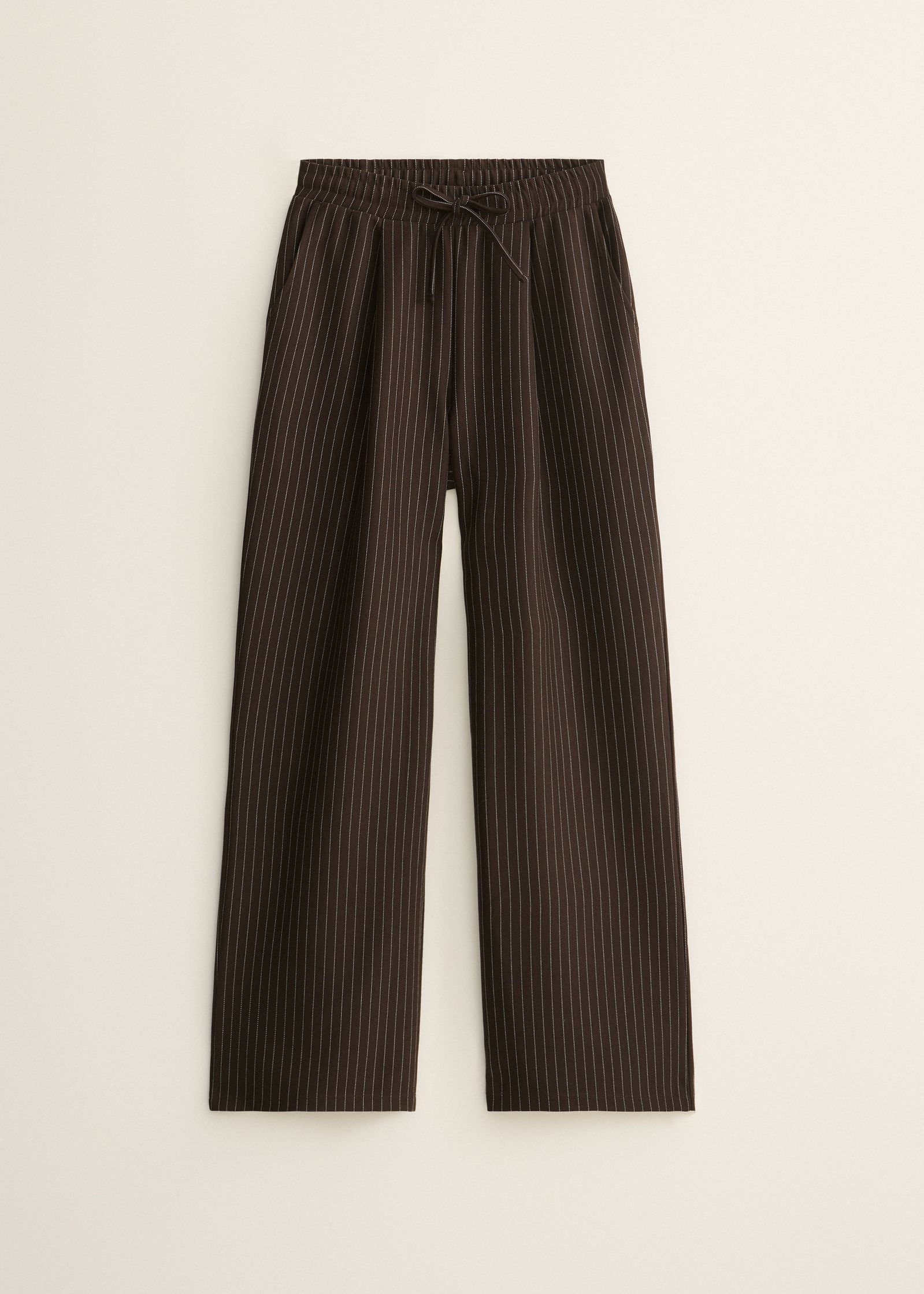 Pinstripe broek met trekkoord