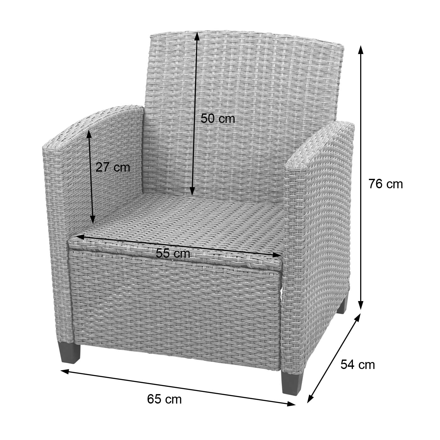 XXL Poly-Rattan Garnitur MCW-F10, Balkon-/Garten-/Lounge-Set Sitzgruppe, Sofa Sessel mit Kissen Spun Poly ~ grau-braun