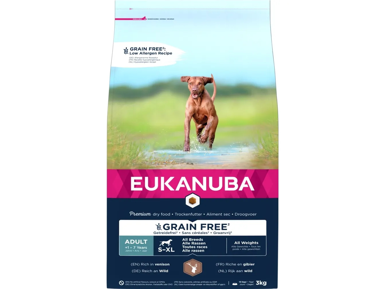 Eukanuba Euk Adult Grainfree Venison 3 KG