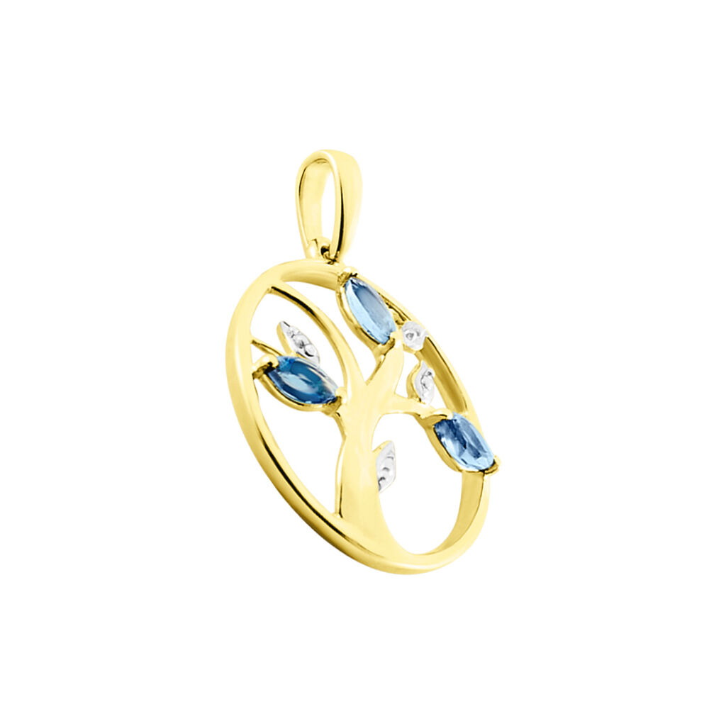 Pendentif Or Jaune Godolieba Topazes