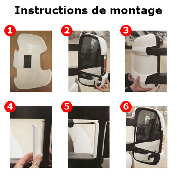 Coques rétros fourgon Ducato MILENCO Noires