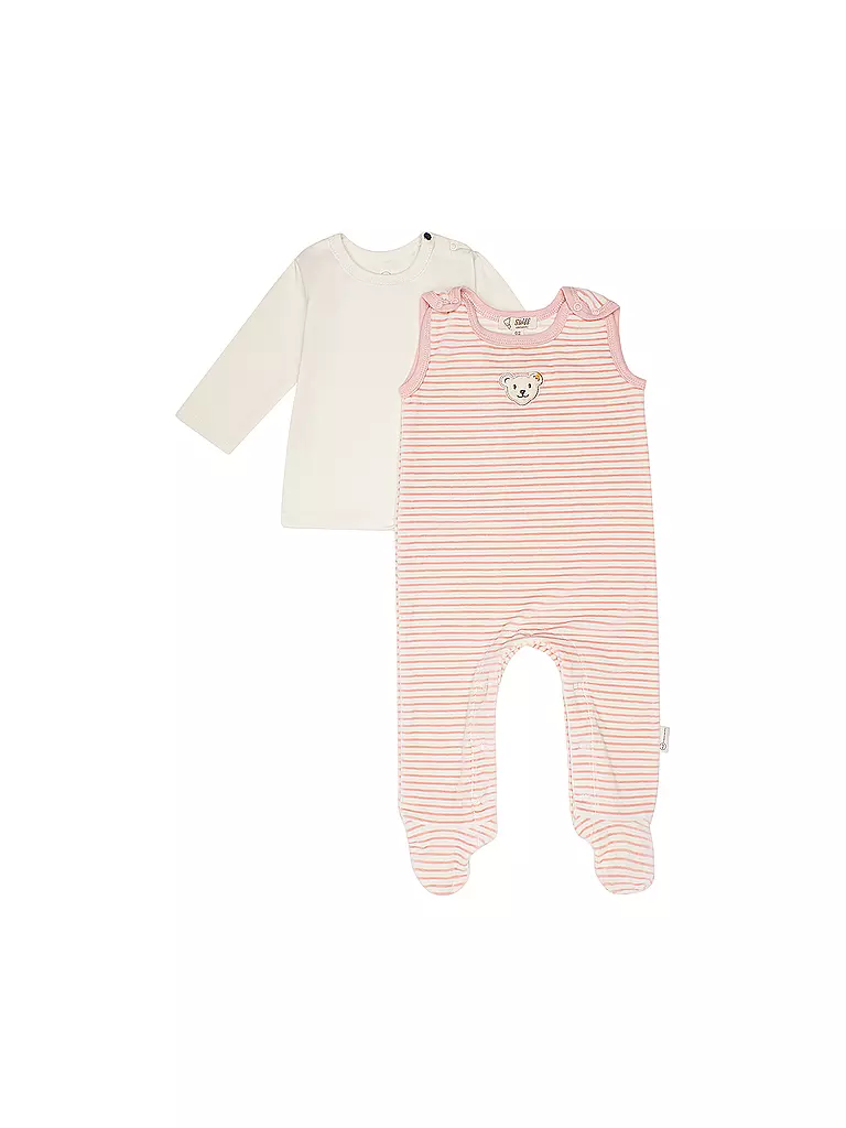 STEIFF Baby Strampler Set 2 teilig rosa