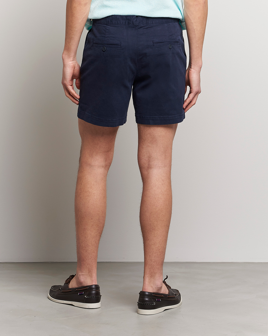 Orlebar Brown Bulldog Cotton Stretch Twill Shorts Dark Navy