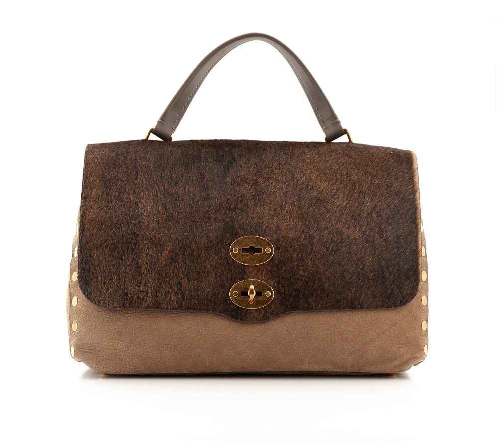 ZANELLATO - BAG POSTINA M JONES WOLF MARRON