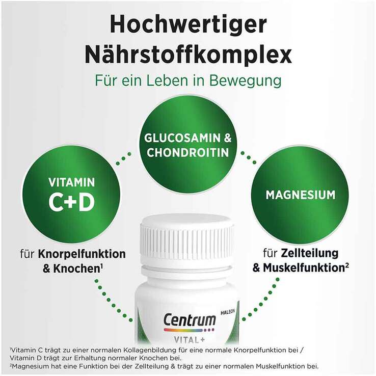Centrum Vital + Knochen Knorpel & Muskeln Tabletten, 30 St