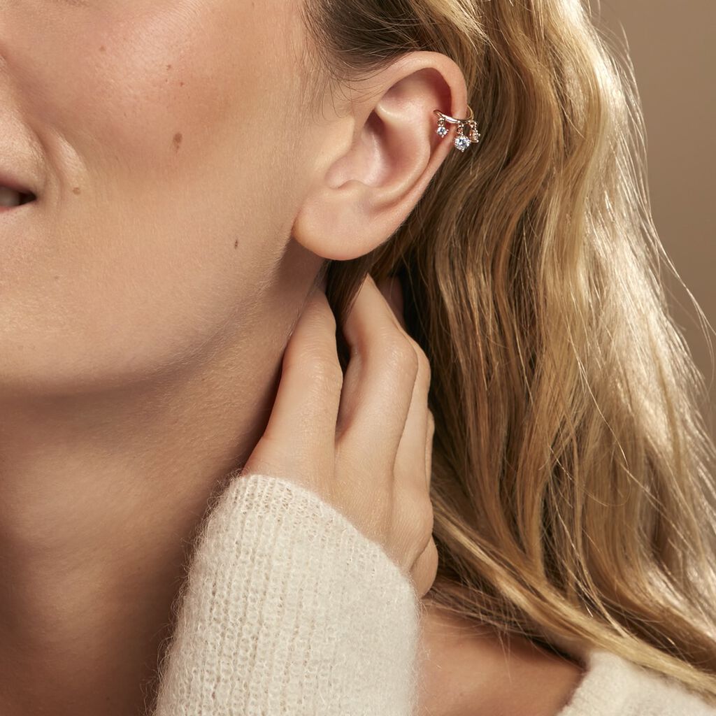 Bijoux D'oreilles Haven Plaqué Or Jaune Oxyde De Zirconium