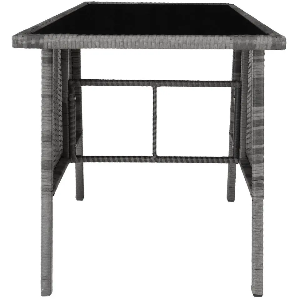 tectake Wicker tuinset Lausanne 2 1 - Grijs