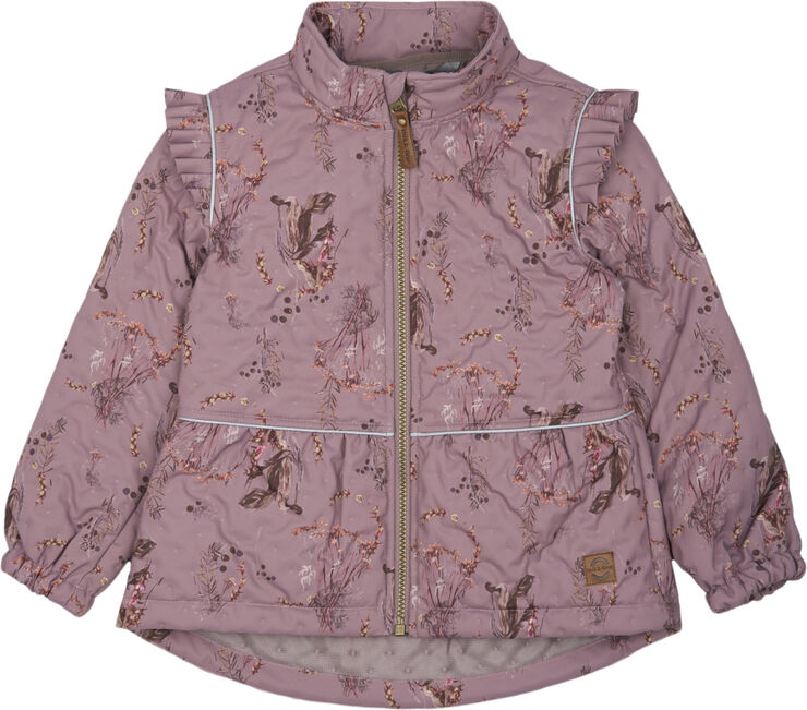Mikk-Line Thermal  Frill Set AOP Twilight mauve