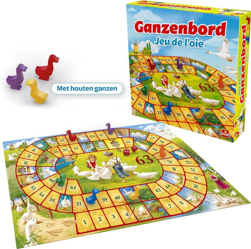 Ganzenbord - Bordspel - Oud-Hollands - Plezier voor de Hele Familie