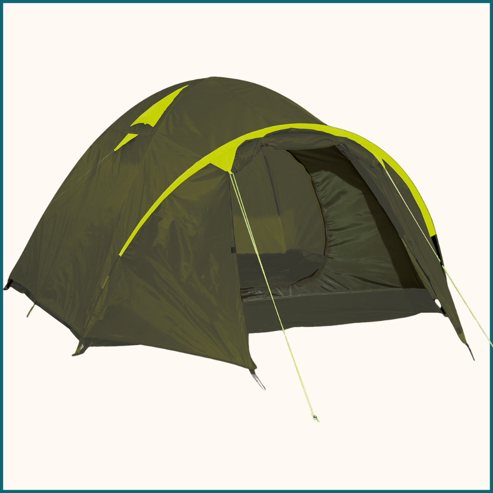 HIXA 2-persoons green koepeltent