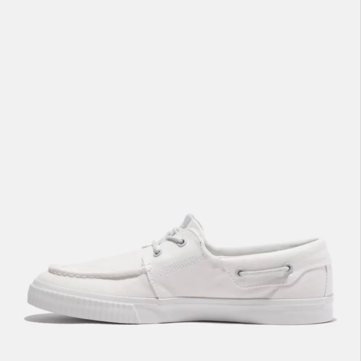 Basket basse à lacets pour homme en blanc