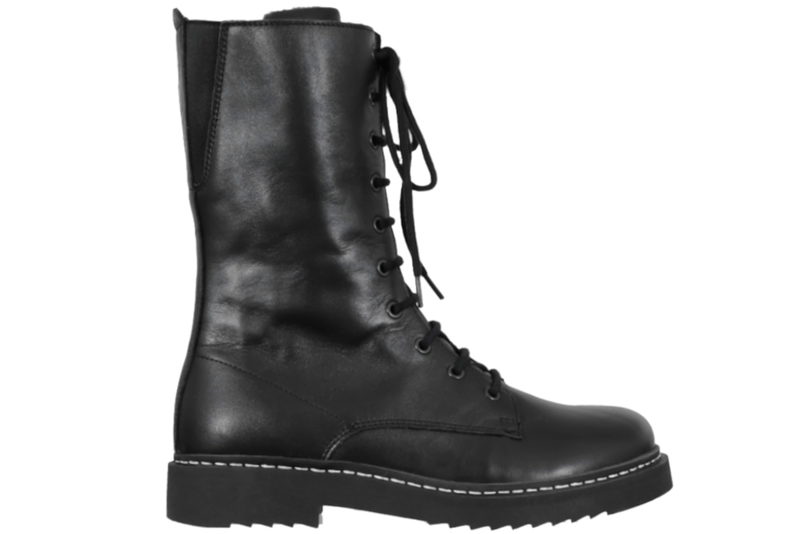 NEW FEET LANG STØVLE I SORT