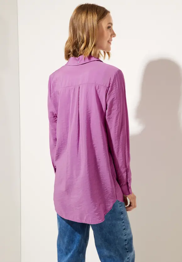 Bluse mit Knopfleiste - meta lilac